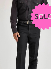 Load image into Gallery viewer, SOLD - Wrangler 82BK Black Western Dress Pants – 32x32
