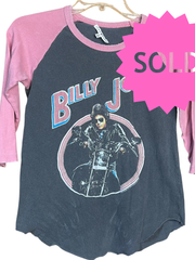 Load image into Gallery viewer, SOLD - Vintage-Style Billy Joel Raglan Tee – Graphic Concert Shirt
