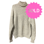 Load image into Gallery viewer, SOLD - Alan Paine All Wool Chunky Ribbed Turtleneck Sweater Made in Hong Kong Size 44 - Lisa Lassi
