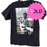 Load image into Gallery viewer, SOLD - Jimi Hendrix Authentic Tee – Woodstock Photo Graphic – Black T-Shirt (Size M) - Lisa Lassi
