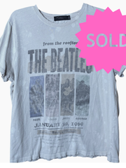 Load image into Gallery viewer, SOLD - The Beatles Rooftop Concert Tee – Distressed Vintage-Style Graphic – Size L - Lisa Lassi