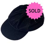 Load image into Gallery viewer, SOLD - Vintage A. Brod Velvet Newsboy Cap – Black Soft Velvet, Lined
