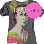 Load image into Gallery viewer, SOLD - Sex Pistols Tultex Fitted Tee – Queen Graphic – Soft Poly/Cotton Blend – Size XS
