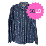 Load image into Gallery viewer, SOLD - Ugly Shirt Skull &amp; Rose Western Pearl Snap – XL
