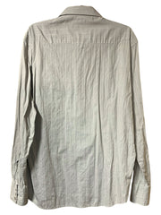 Load image into Gallery viewer, BJR Ranchwear Men’s Western Snap Button Shirt Greige Beige Gray L Cotton Blend