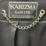 Load image into Gallery viewer, Karizma East Ltd Black Wool Long Coat Double Breasted | Made in USA Size 6 Small
