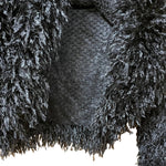 Load image into Gallery viewer, 🖤 Black Shaggy Textured Cropped Sweater – Size S
