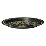 Load image into Gallery viewer, Vintage Ohio Souvenir Metal Tray Black Gold State Map Mini Change Tray 3.5 Inch
