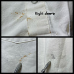 Load image into Gallery viewer, ELY Cattleman Western Shirt Mens XL White Pearl Snap Distressed Workwear 17.5/33
