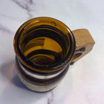 Load image into Gallery viewer, Vintage Opryland USA Nashville Amber Glass Mini Mug Toothpick Holder Souvenir
