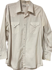 Load image into Gallery viewer, Sheplers Western Pearl Snap Shirt | Cream | Long Sleeve | Men’s 17.5 / XL