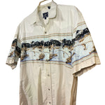 Load image into Gallery viewer, Roper Western Graphic Shirt Men’s L Distressed Cowboy Landscape Print | As-Is
