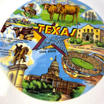 Load image into Gallery viewer, Vintage Texas Souvenir Plate Lone Star State Alamo 9.25”
