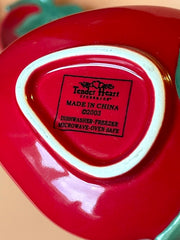 Load image into Gallery viewer, Vintage 2003 Tender Heart Treasures Strawberry Mini Plates Set of 4 w Rack
