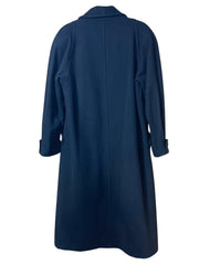 Load image into Gallery viewer, Karizma East Ltd Black Wool Long Coat Double Breasted | Made in USA Size 6 Small