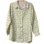 Load image into Gallery viewer, Oversized Green Floral Button-Up Blouse / Mini Dress
