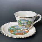 Load image into Gallery viewer, Vintage Rock City Gardens Lookout Mountain TN Cup Saucer Souvenir Set
