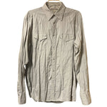 Load image into Gallery viewer, BJR Ranchwear Men’s Western Snap Button Shirt Greige Beige Gray L Cotton Blend
