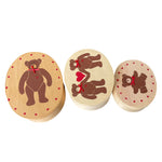 Load image into Gallery viewer, Vintage 10pc Wooden Teddy Bear Nesting Boxes Hand Painted Taiwan
