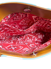Load image into Gallery viewer, Western Cowgirl Horse Rhinestone Canvas Tote Purse Handbag Ranch Rodeo 11.5"