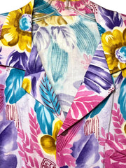 Load image into Gallery viewer, Vintage Abstract Floral Shirt Men’s M/L | 90s Art Print Short Sleeve