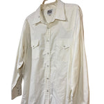 Load image into Gallery viewer, ELY Cattleman Western Shirt Mens XL White Pearl Snap Distressed Workwear 17.5/33
