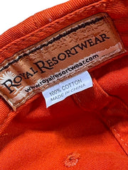 Load image into Gallery viewer, Royal Resortwear Alaska The Last Frontier Orange Dad Hat Adjustable Velcro