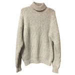 Load image into Gallery viewer, Alan Paine All Wool Chunky Ribbed Turtleneck Sweater Made in Hong Kong Size 44
