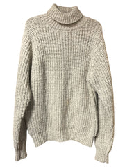 Load image into Gallery viewer, Alan Paine All Wool Chunky Ribbed Turtleneck Sweater Made in Hong Kong Size 44