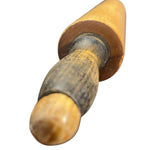 Load image into Gallery viewer, Vintage Solid Wood Rolling Pin Distressed Handles Primitive Farmhouse 18.5"
