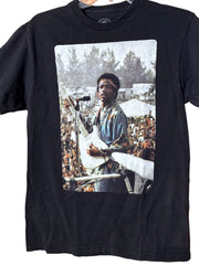 Load image into Gallery viewer, Jimi Hendrix Authentic Tee – Woodstock Photo Graphic – Black T-Shirt (Size M)