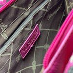 Load image into Gallery viewer, Wrangler Aztec Pink Brown Tote Crossbody Purse Western Boho Bag
