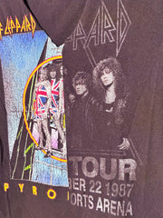 Load image into Gallery viewer, SOLD - 🎸 Def Leppard Pyromania Split Graphic Tee – Women’s Medium - Lisa Lassi