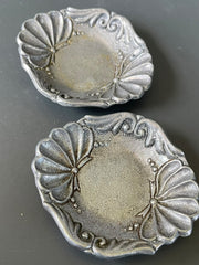 Load image into Gallery viewer, 1996 Carson Pewter Trinket Ring Tray Set of 2 Metal Dishes