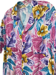 Load image into Gallery viewer, Vintage Abstract Floral Shirt Men’s M/L | 90s Art Print Short Sleeve