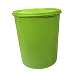 Load image into Gallery viewer, Vintage Tupperware Servalier Maxi Canister #809-13 Green w/ Sunburst Lid
