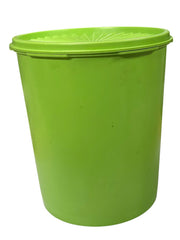 Load image into Gallery viewer, Vintage Tupperware Servalier Maxi Canister #809-13 Green w/ Sunburst Lid