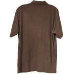Load image into Gallery viewer, ORO Golden Threads Textured Polo Shirt Brown XL (Fits L) Short Sleeve - Lisa Lassi
