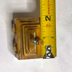 Load image into Gallery viewer, Vintage Wooden Rosary Box Crucifix Cross Sliding Lid Mini Beaded Rosary Catholic
