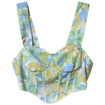 Load image into Gallery viewer, Cider Floral Corset Crop Top – XS - Lisa Lassi
