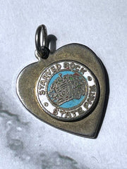 Load image into Gallery viewer, Vintage Starved Rock State Park Illinois Heart Souvenir Charm Enamel 1"