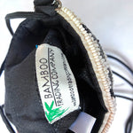 Load image into Gallery viewer, Bamboo Trading Company Beaded Leopard Print Crossbody Club Bag Purse
