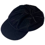 Load image into Gallery viewer, Vintage A. Brod Velvet Newsboy Cap – Black Soft Velvet, Lined
