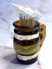 Load image into Gallery viewer, Vintage Opryland USA Nashville Amber Glass Mini Mug Toothpick Holder Souvenir