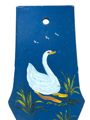 Load image into Gallery viewer, Hand Painted Cultivator Plow Point Goose Folk Art Wall Hanging Farm Decor