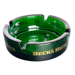 Load image into Gallery viewer, Vintage Beck’s Bier Green Glass Ashtray France Made Beer Advertising Barware
