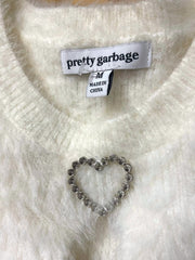 Load image into Gallery viewer, Pretty Garbage fuzzy white vest (M)