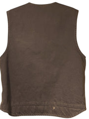 Load image into Gallery viewer, SOLD - Carhartt Brown Duck Canvas Vest – Men’s Large Regular – Full Zip Workwear Jacket - Lisa Lassi