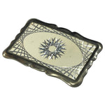 Load image into Gallery viewer, Vintage Engraved Silver-Tone Belt Buckle with Starburst Design | Western Classic
