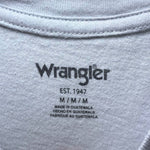 Load image into Gallery viewer, Wrangler Women’s Medium Blue Graphic T Shirt Horseshoe Floral Western Tee - Lisa Lassi
